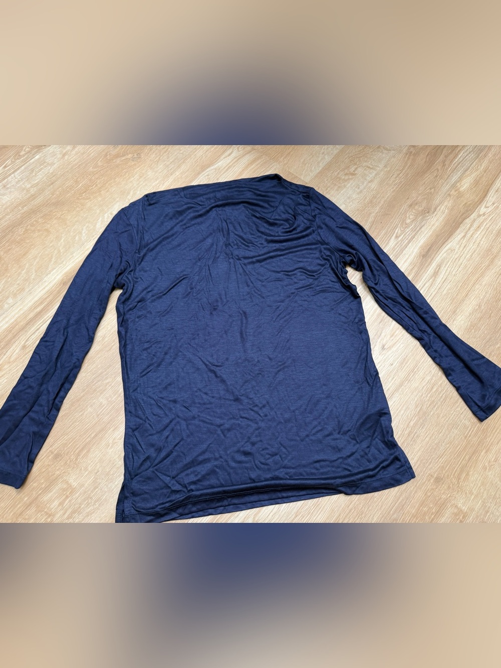 REISS Marilyn Boat Neck Long Sleeve Top In Navy - Picture 8 of 10